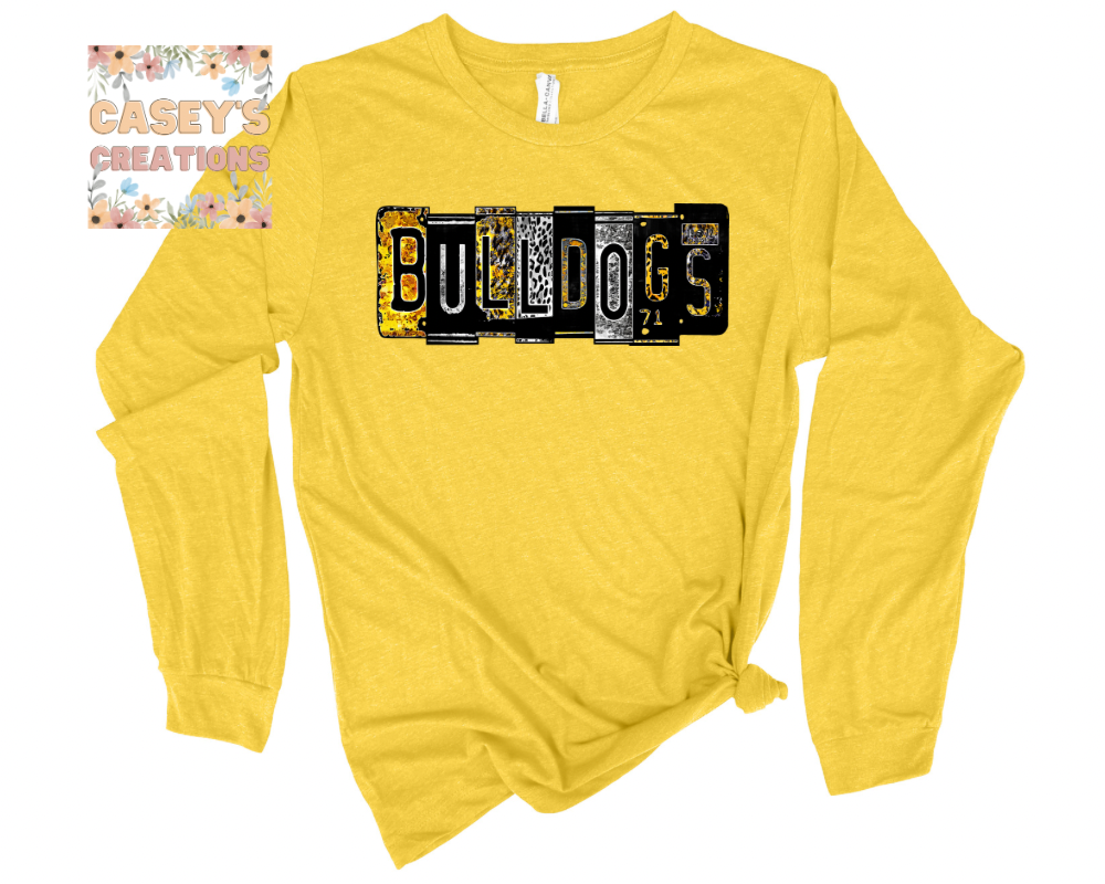 Bulldogs license plate