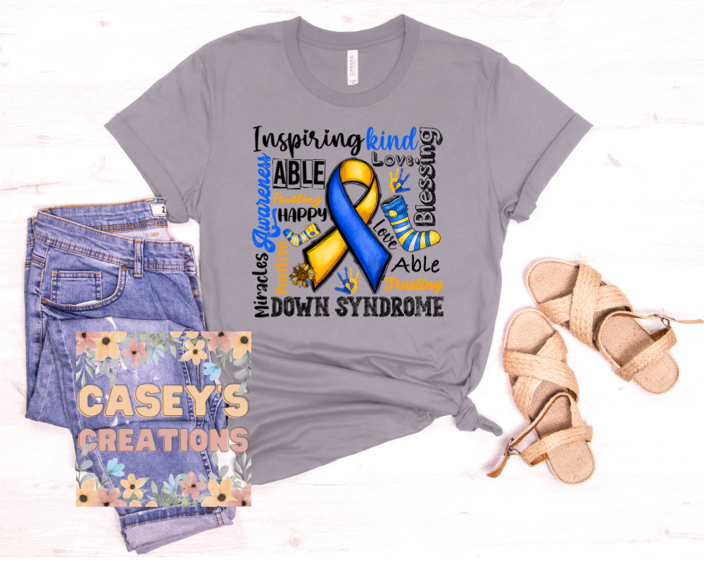 Down Syndrome Awareness Typography