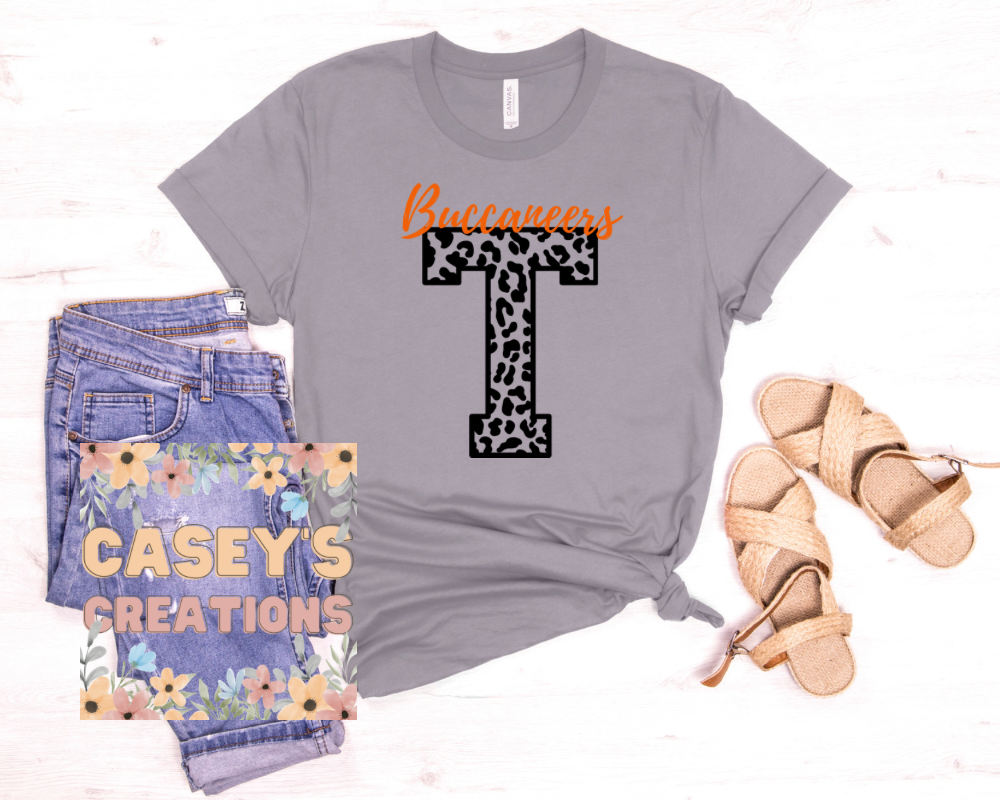 Mascot leopard initial