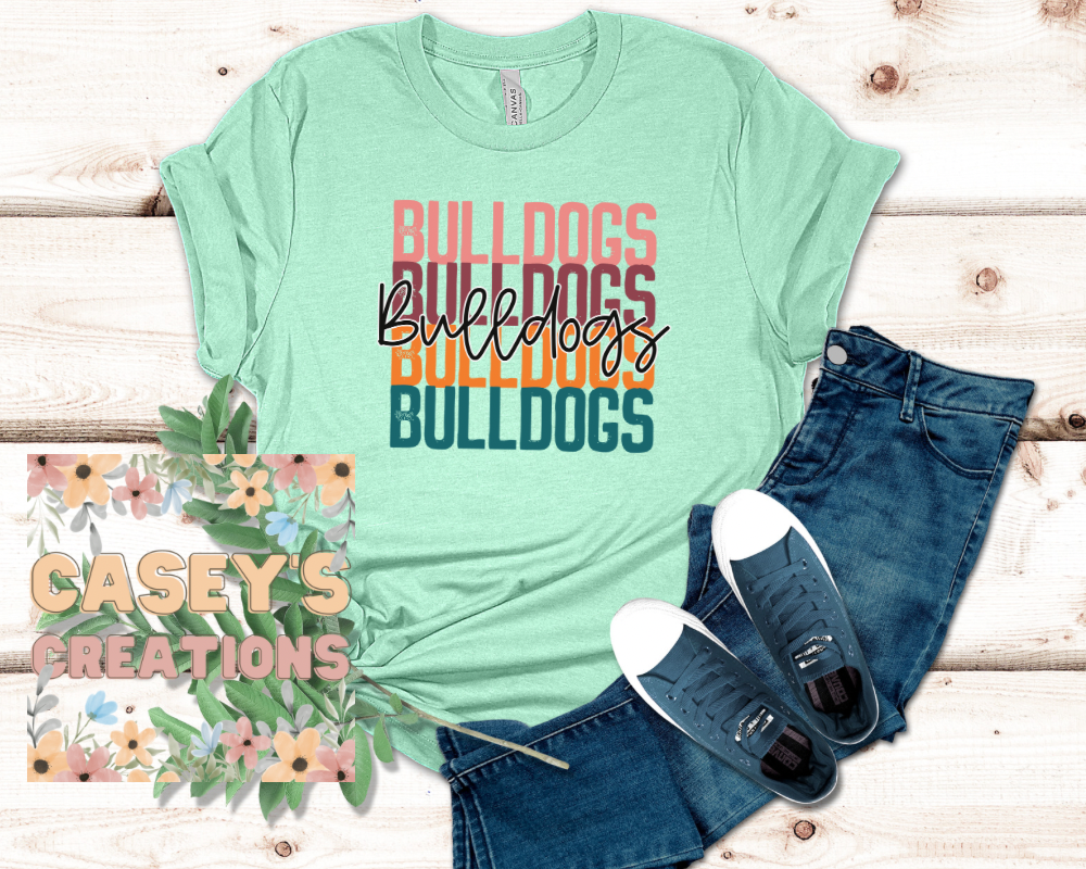 Bulldogs repeating font