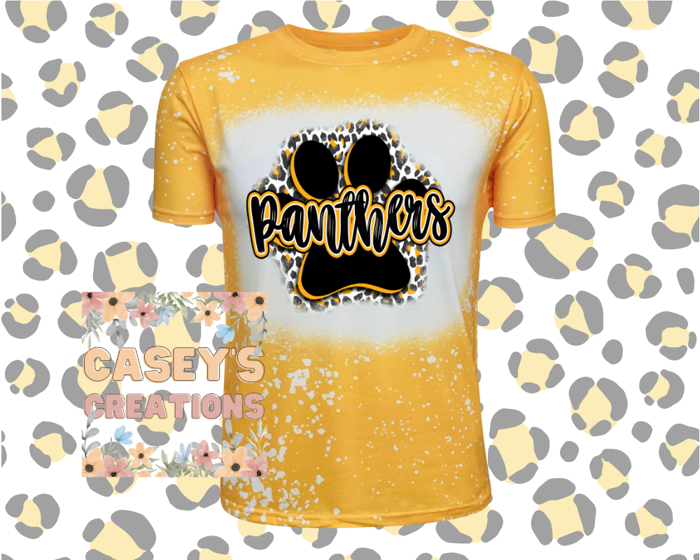 Panthers gold bleached shirt