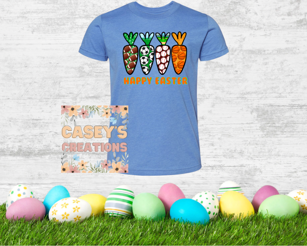 Sports carrots Happy Easter